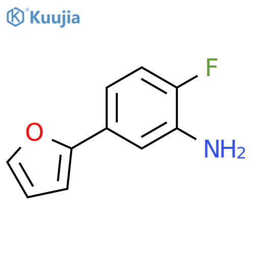 2-fluoro-5-(furan-2-yl)aniline structure