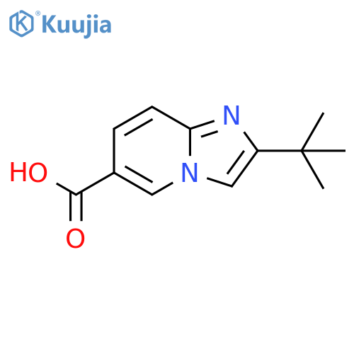 2-tert-butylimidazo1,2-apyridine-6-carboxylic acid structure