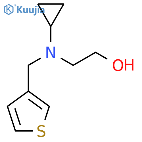 2-(Cyclopropyl-thiophen-3-ylmethyl-amino)-ethanol structure