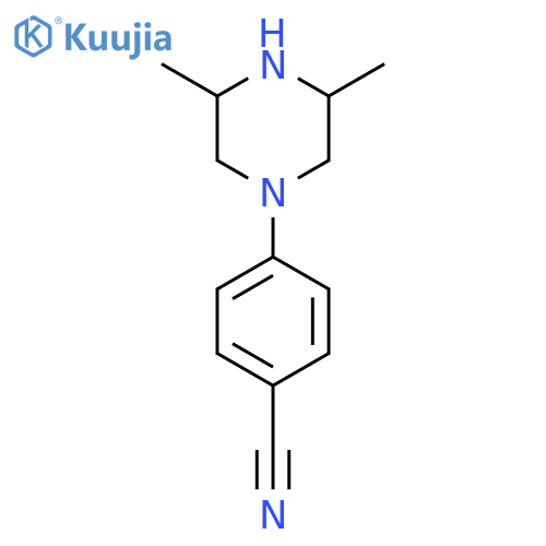 4-(3,5-Dimethylpiperazin-1-yl)benzonitrile structure