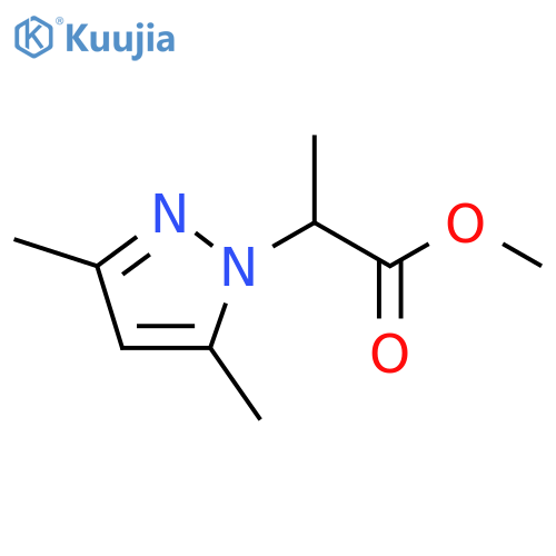 methyl 2-(3,5-dimethyl-1H-pyrazol-1-yl)propanoate structure