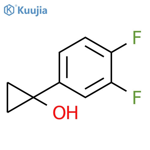 1-(3,4-difluorophenyl)cyclopropan-1-ol structure