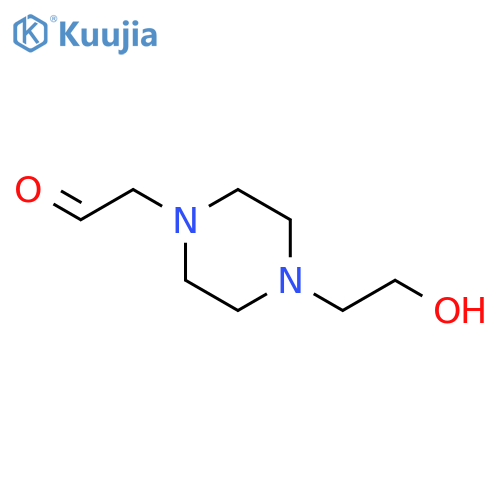 4-(2-hydroxyethyl)-1-Piperazineacetaldehyde structure