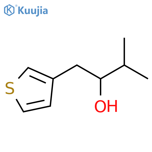 3-methyl-1-(thiophen-3-yl)butan-2-ol structure