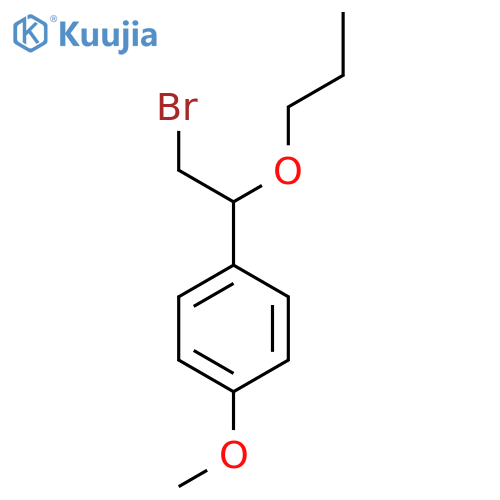 1-(2-bromo-1-propoxyethyl)-4-methoxybenzene structure