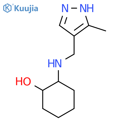 2-{[(3-methyl-1H-pyrazol-4-yl)methyl]amino}cyclohexan-1-ol structure