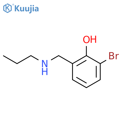 2-bromo-6-(propylamino)methylphenol structure