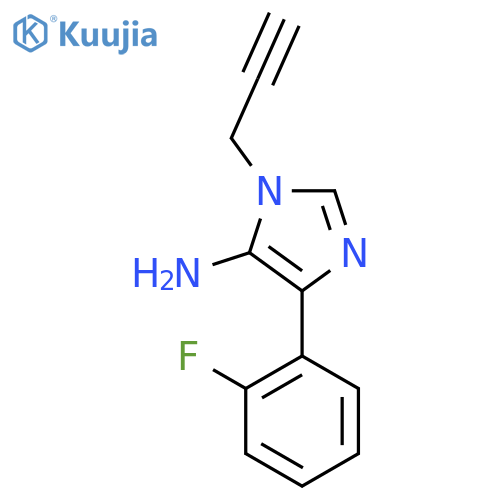 5-(2-Fluoro-phenyl)-3-prop-2-ynyl-3H-imidazol-4-ylamine structure
