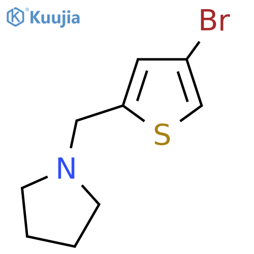 1-[(4-Bromothiophen-2-yl)methyl]pyrrolidine structure