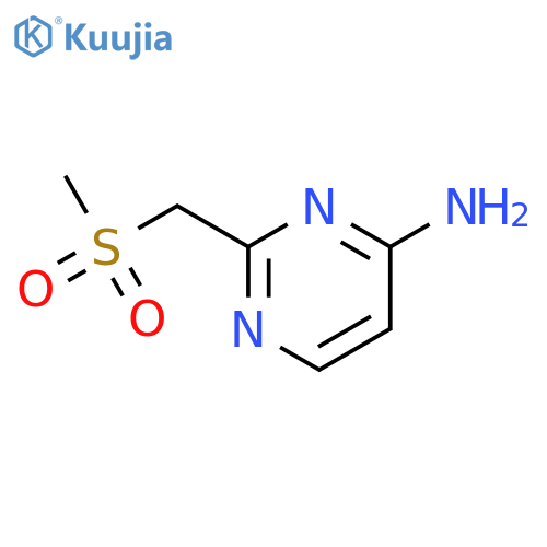 2-Methanesulfonylmethyl-pyrimidin-4-ylamine structure