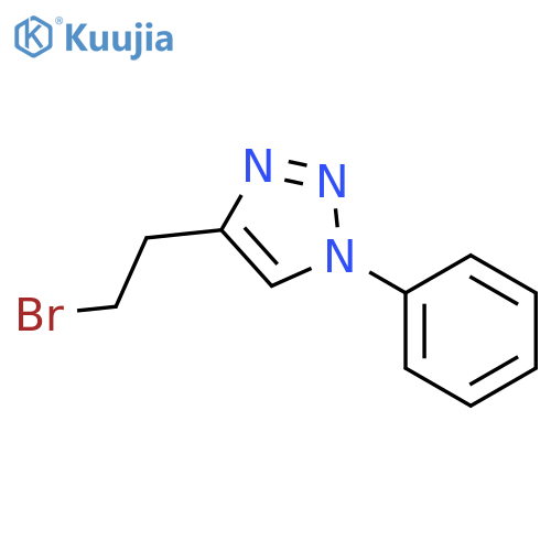 4-(2-bromoethyl)-1-phenyl-1H-1,2,3-triazole structure