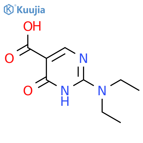 2-(Diethylamino)-6-oxo-1,6-dihydropyrimidine-5-carboxylic acid structure