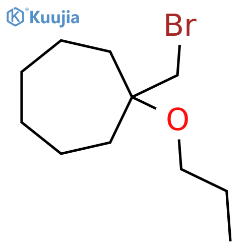 1-(bromomethyl)-1-propoxycycloheptane structure