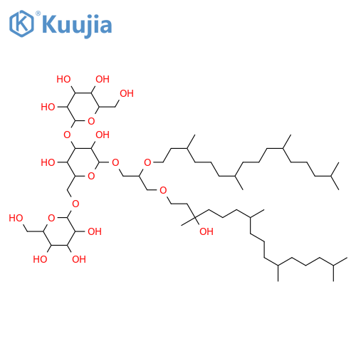 Archaeol; 3''-Hydroxy, 1-O-[β-D-galactopyranosyl-(1→6)-[β-D-glucopyranosyl-(1→3)]-β-D-galactopyranoside] structure