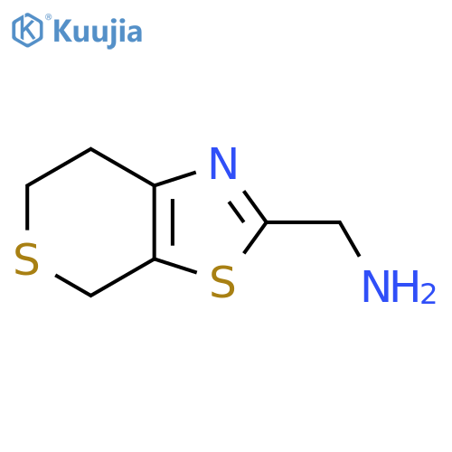 {4H,6H,7H-thiopyrano[4,3-d][1,3]thiazol-2-yl}methanamine structure