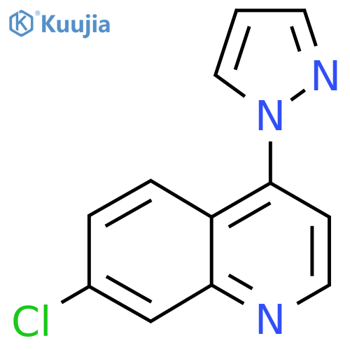 7-Chloro-4-(1H-pyrazol-1-yl)quinoline structure