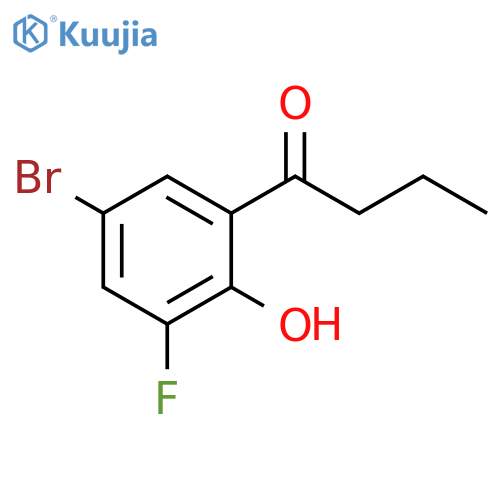 1-(5-bromo-3-fluoro-2-hydroxyphenyl)butan-1-one structure