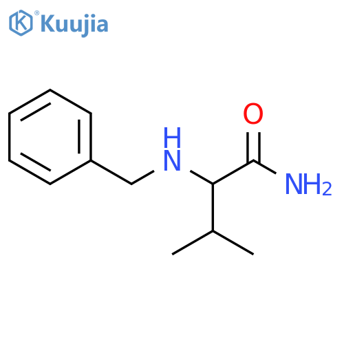 2-(benzylamino)-3-methylbutanamide structure