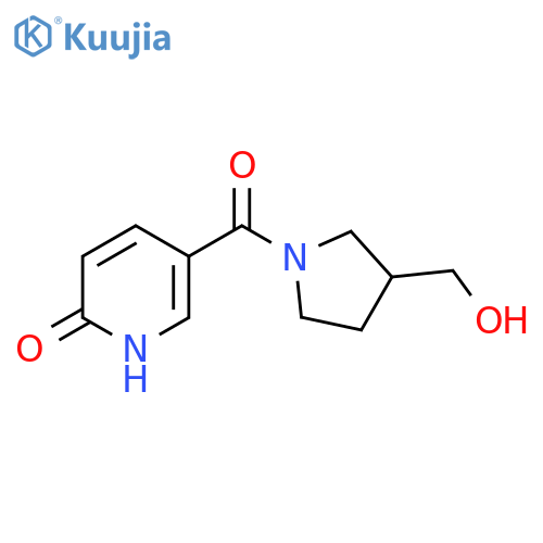 (3-(hydroxymethyl)pyrrolidin-1-yl)(6-hydroxypyridin-3-yl)methanone structure