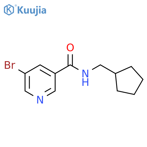 5-Bromo-N-(cyclopentylmethyl)pyridine-3-carboxamide structure