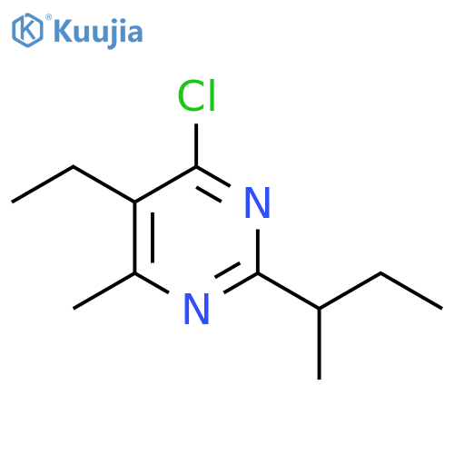 4-Chloro-5-ethyl-6-methyl-2-(1-methylpropyl)pyrimidine structure
