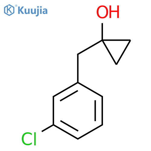 1-(3-chlorophenyl)methylcyclopropan-1-ol structure