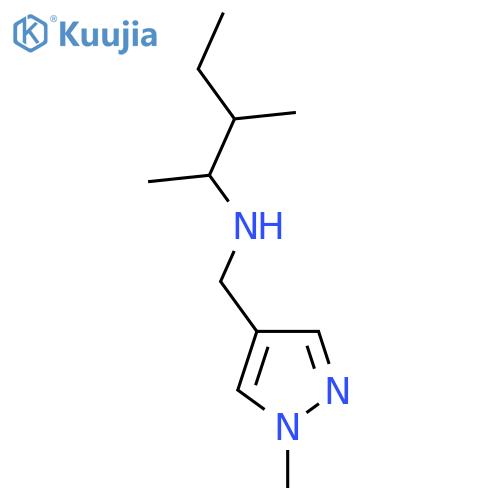 (1-methyl-1H-pyrazol-4-yl)methyl(3-methylpentan-2-yl)amine structure