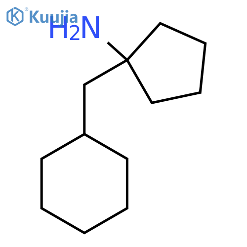 1-(cyclohexylmethyl)cyclopentan-1-amine structure