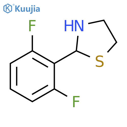 2-(2,6-Difluorophenyl)thiazolidine structure