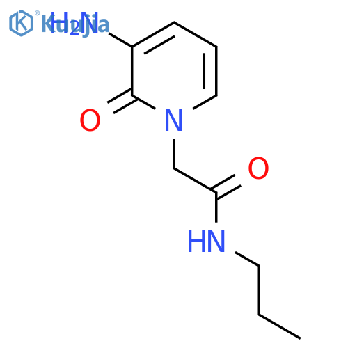 2-(3-amino-2-oxo-1,2-dihydropyridin-1-yl)-N-propylacetamide structure