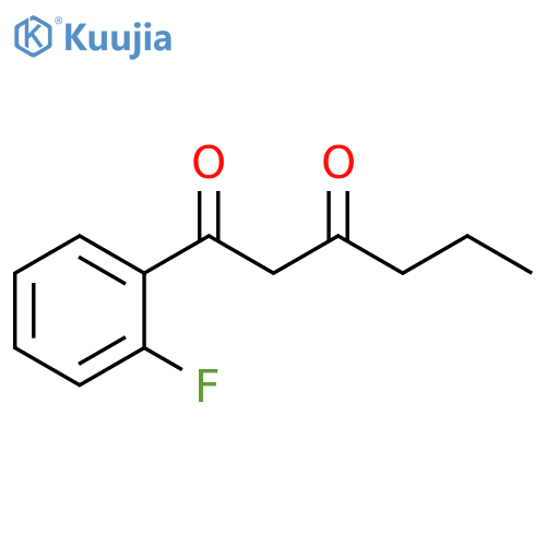 1-(2-fluorophenyl)hexane-1,3-dione structure