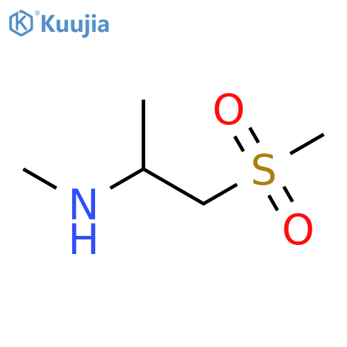(1-methanesulfonylpropan-2-yl)(methyl)amine structure