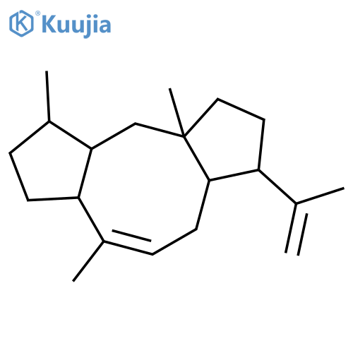 Dicyclopenta[a,d]cyclooctene,1,2,3,3a,6,6a,7,8,9,9a,10,10a-dodecahydro-1,4,9a-trimethyl-7-(1-methylethenyl)-,(1R,3aS,6aS,7S,9aR,10aR)- structure