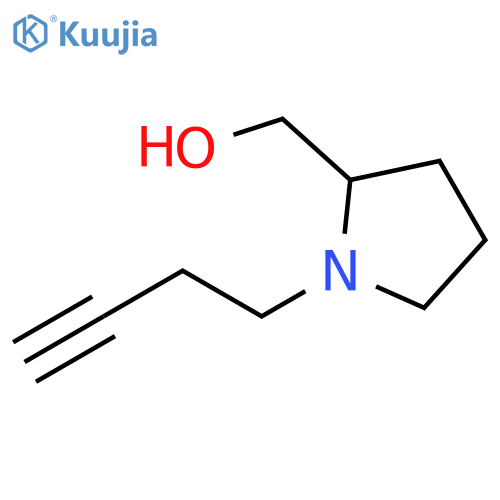 2-Pyrrolidinemethanol, 1-(3-butyn-1-yl)- structure