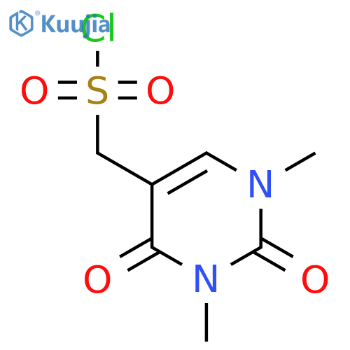 (1,3-Dimethyl-2,4-dioxo-1,2,3,4-tetrahydropyrimidin-5-yl)methanesulfonyl chloride structure