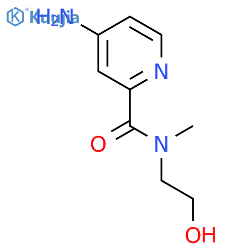 4-amino-N-(2-hydroxyethyl)-N-methylpyridine-2-carboxamide structure