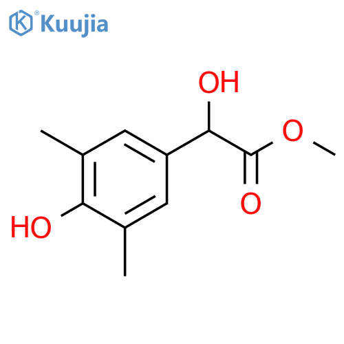 methyl 2-hydroxy-2-(4-hydroxy-3,5-dimethylphenyl)acetate structure