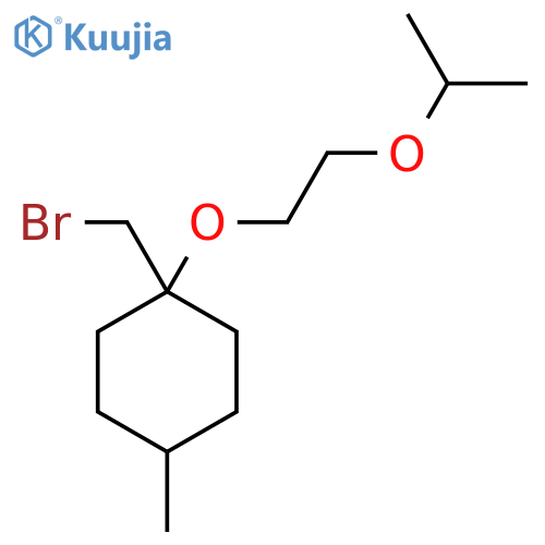 1-(bromomethyl)-4-methyl-1-2-(propan-2-yloxy)ethoxycyclohexane structure