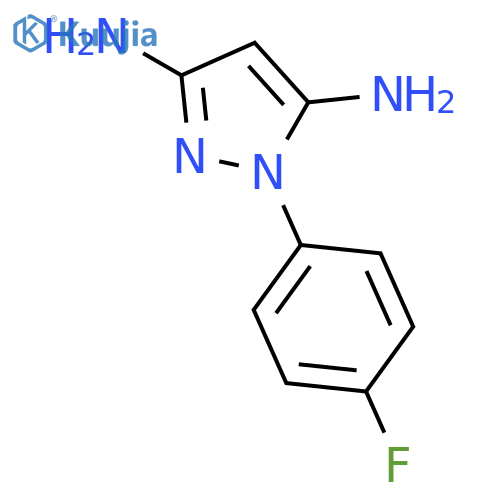 1-(4-Fluorophenyl)-1H-pyrazole-3,5-diamine structure