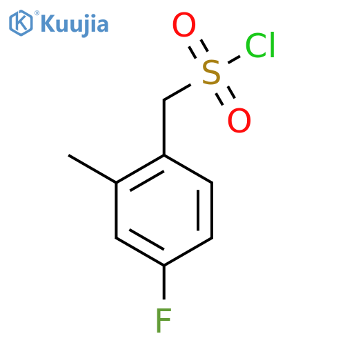 (4-Fluoro-2-methylphenyl)methanesulfonyl chloride structure