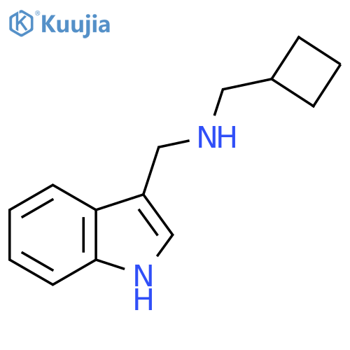 (cyclobutylmethyl)(1H-indol-3-yl)methylamine structure