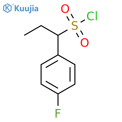 Benzenemethanesulfonyl chloride, α-ethyl-4-fluoro- structure