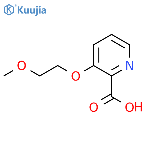 3-(2-Methoxyethoxy)pyridine-2-carboxylic acid structure