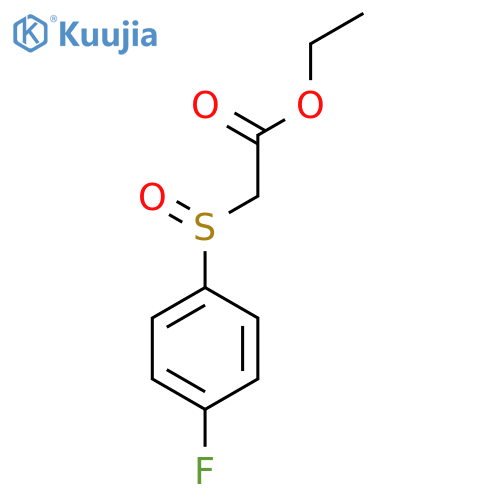Ethyl 2-(4-fluorophenylsulfinyl)acetate structure