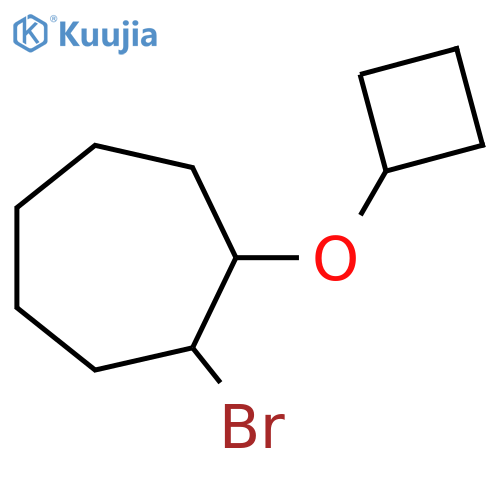 1-Bromo-2-cyclobutoxycycloheptane structure