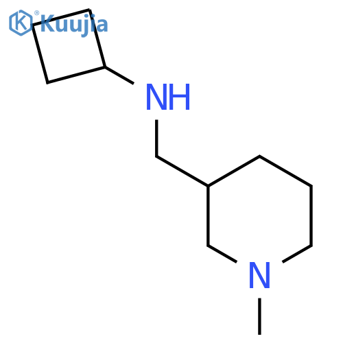 N-[(1-Methylpiperidin-3-yl)methyl]cyclobutanamine structure
