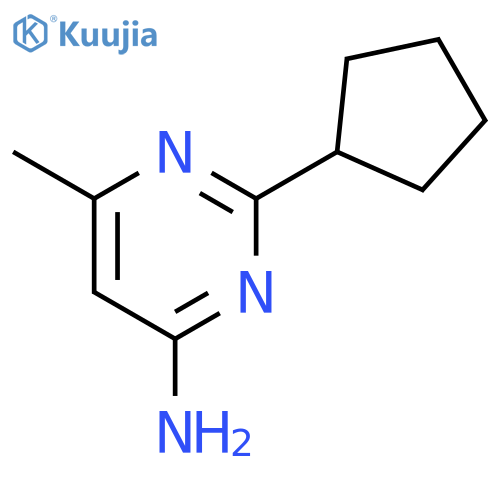 2-Cyclopentyl-6-methylpyrimidin-4-amine structure