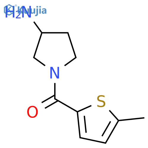 (3-Aminopyrrolidin-1-yl)(5-methylthiophen-2-yl)methanone structure