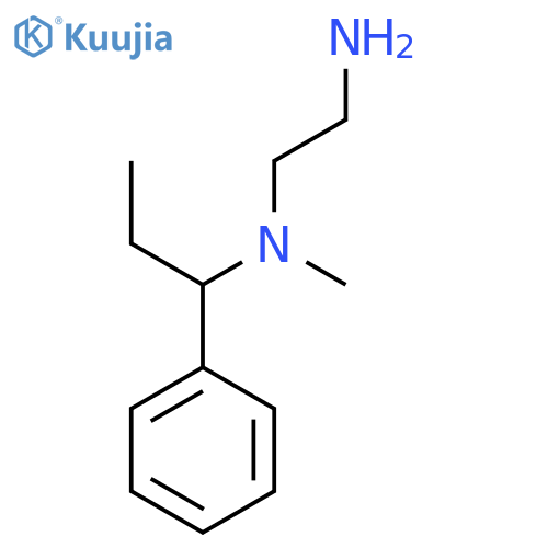 N*1*-Methyl-N*1*-(1-phenyl-propyl)-ethane-1,2-diamine structure