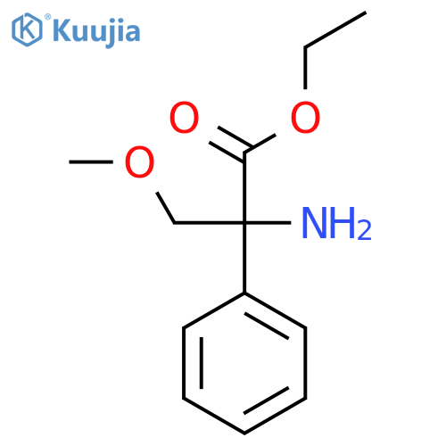 ethyl 2-amino-3-methoxy-2-phenylpropanoate structure
